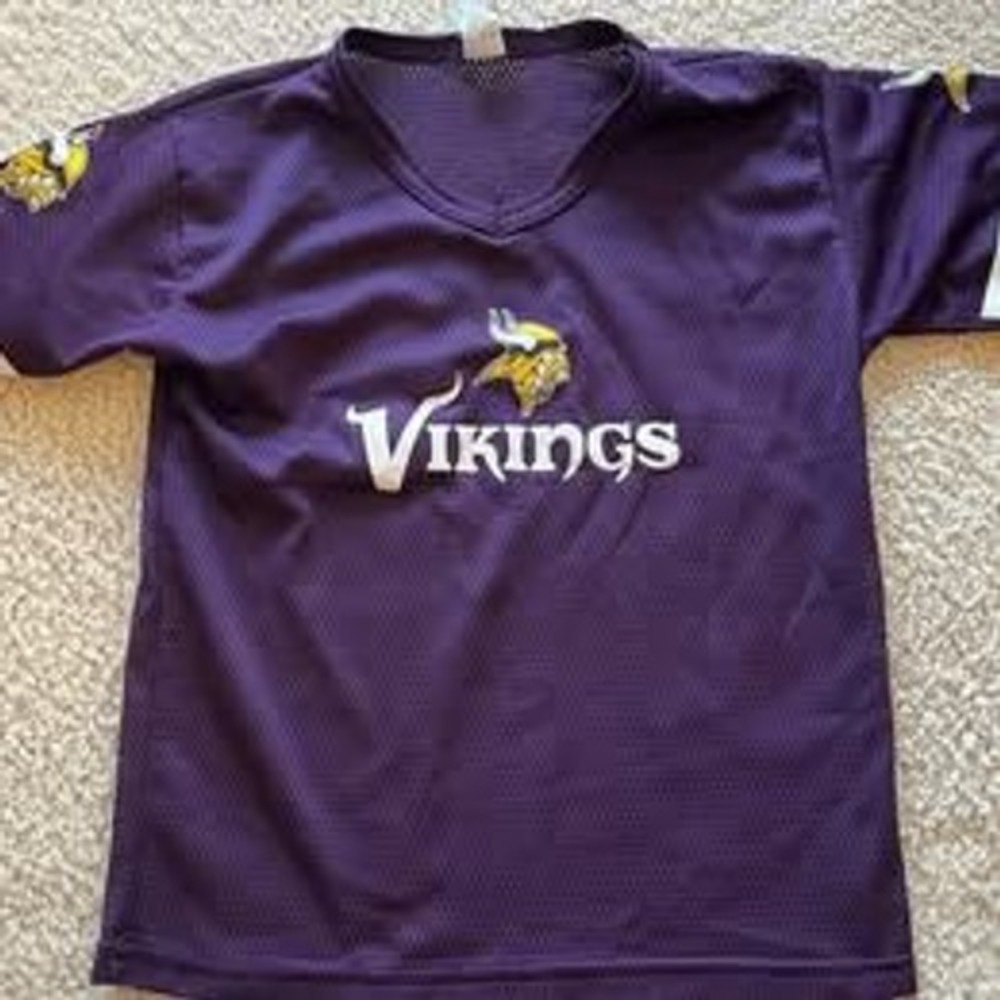 Kids Vintage Minnesota Vikings Franklin Jersey Youth M